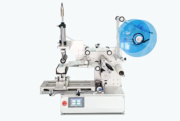 Semi-automatic labeling machine