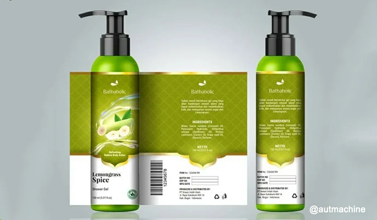 Shampoo label design