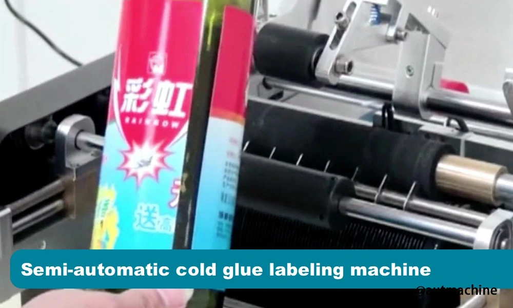 semi-automatic cold glue labeling machine